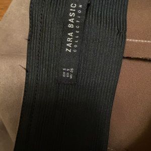 Womens brown swede dress pants size S